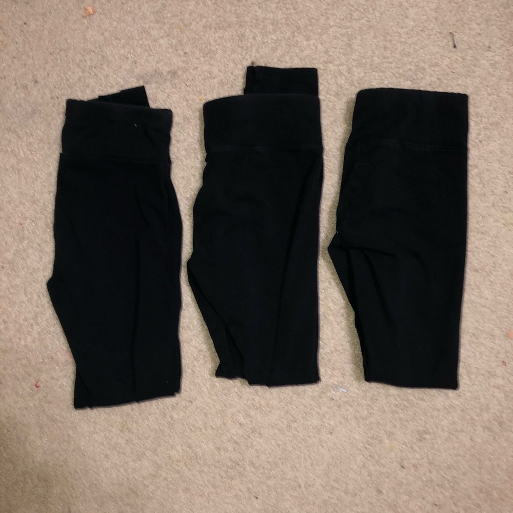 3 pairs of black justice leggings( NOT FOR SALE )